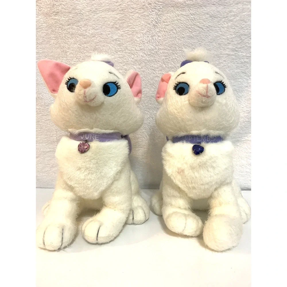 Disney Store Aristocrats Marie Plush Cat With Birthstone Set Of 2